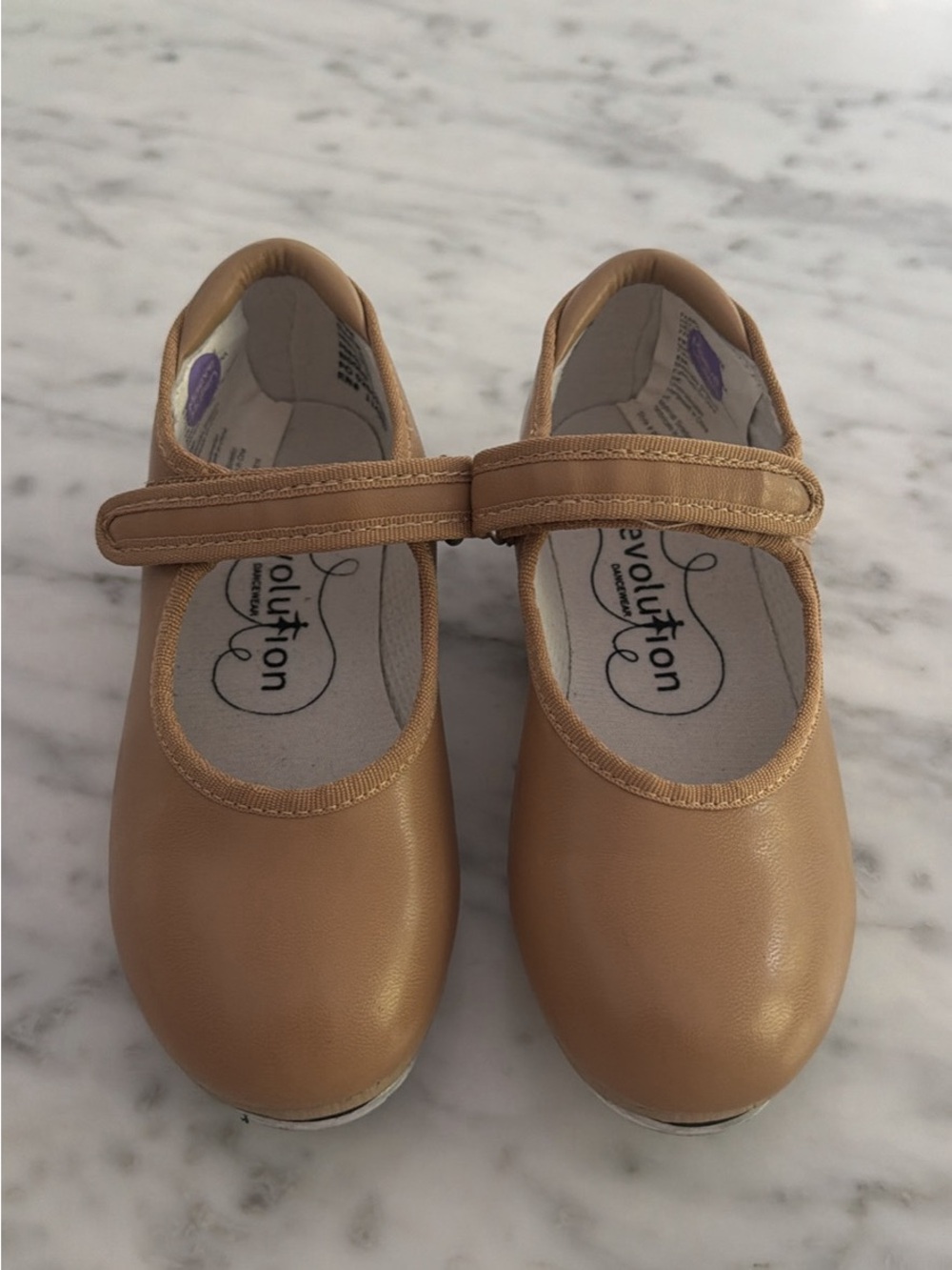 Revolution Girls' Tan street size 12 tan  Tap Shoes